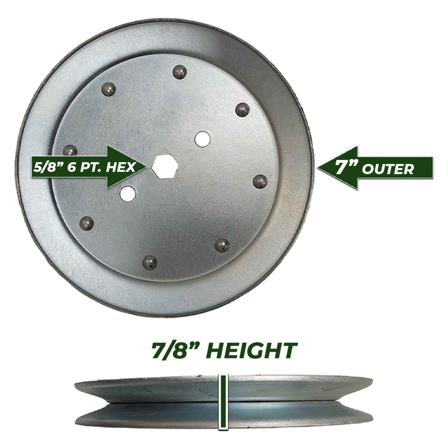 Proven Part 42" Deck Spindle Blade Kit for John Deere E110 E120 E130 LA100 LA105 LA110