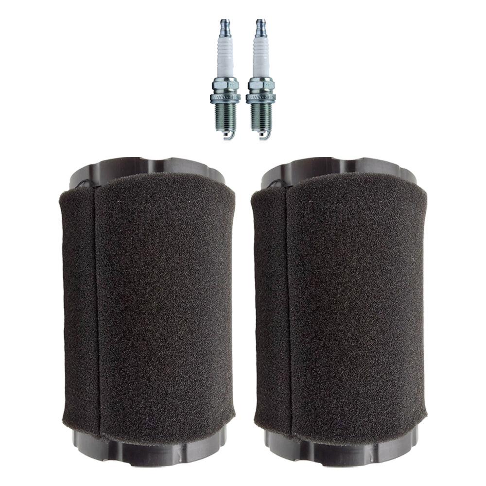 2PK Air Filter and Spark Plug For Briggs & Stratton 594201 797704