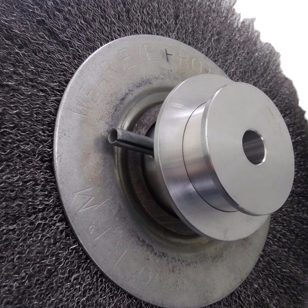 Proven Part Crimped Wire Brush With Hubs Hardware 8 Inch Diamater By 4 Inches For Powerbroom 80297 For PB270 PB3410 T270 T272 T350 T3410