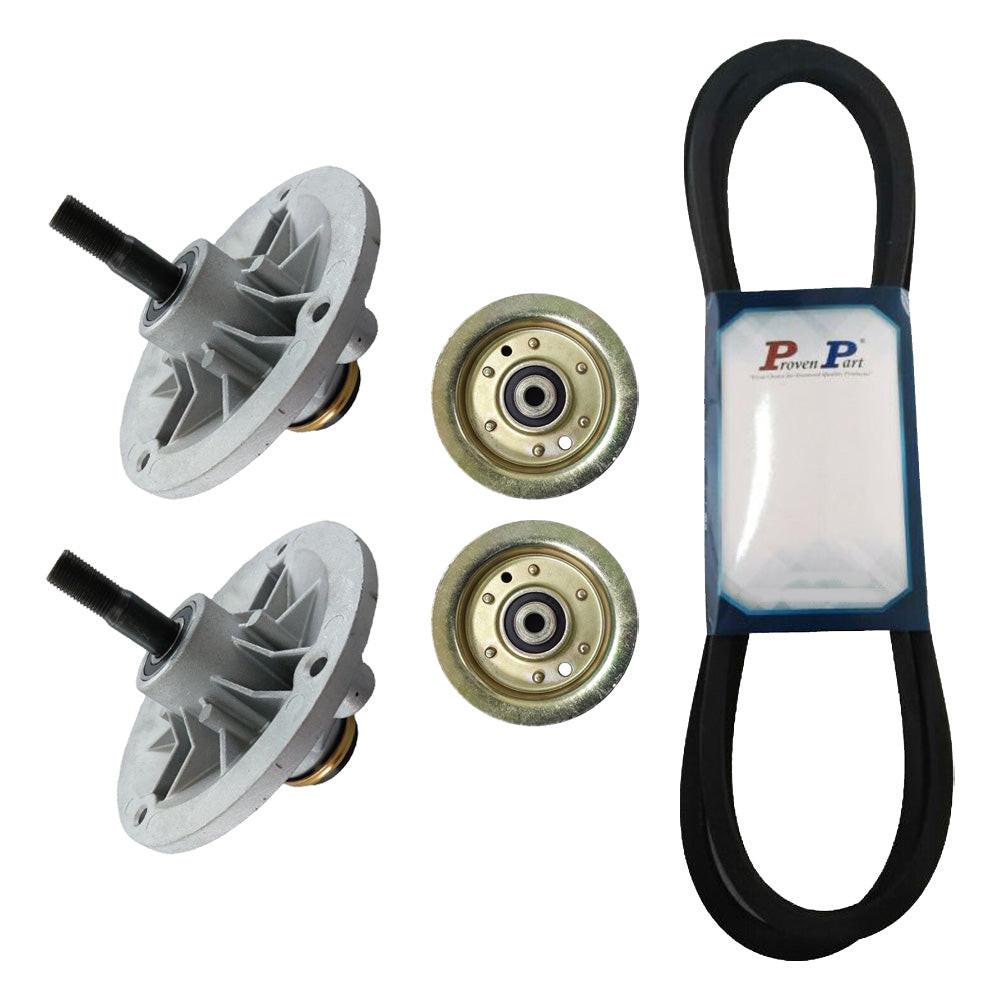 Proven Part Spindles Pulley Belt Kit For Toro 38" Model 74432  1-633166,  110-6892, 07200107 80-4341