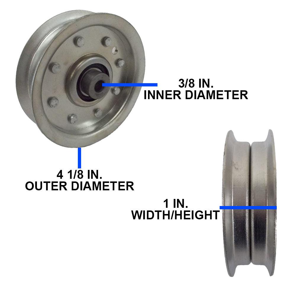 Proven Part 756-1202 756-0627B Deck Pulley For Cub Cadet Fits White Outdoor Fits Troy Bilt Fits MTD