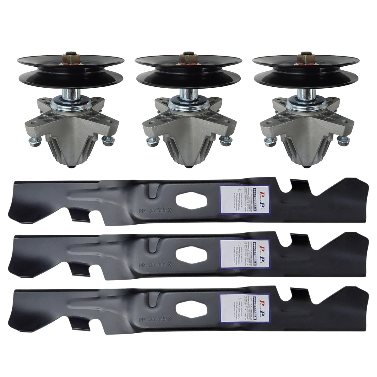 Proven Part 54" Spindle & Blade Kit Fits Cub Cadet 618-09236, 742-05086-X, XT1-GT54 / XT1-GT54 Fab