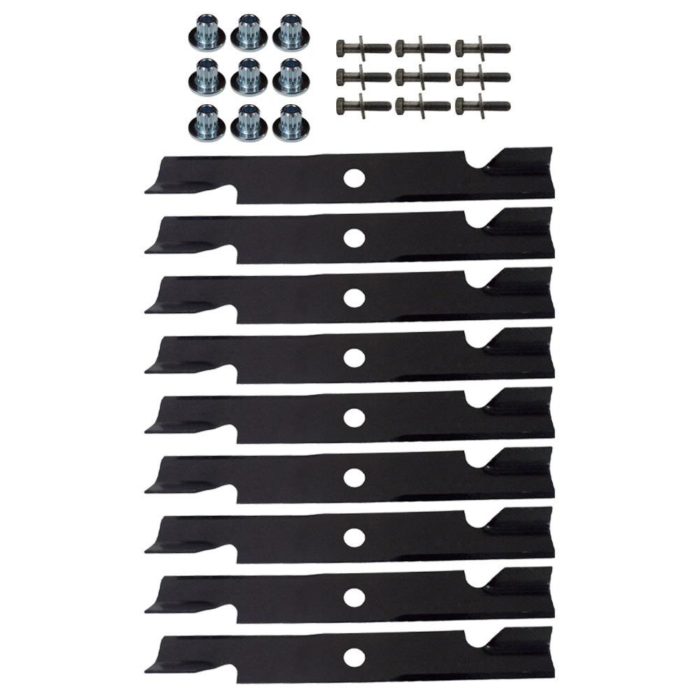 (9) Proven Part Splined Blade Center Bushing and Bolt .094" Center Hole Fits Exmark 103-3037 109-9220 103-6402