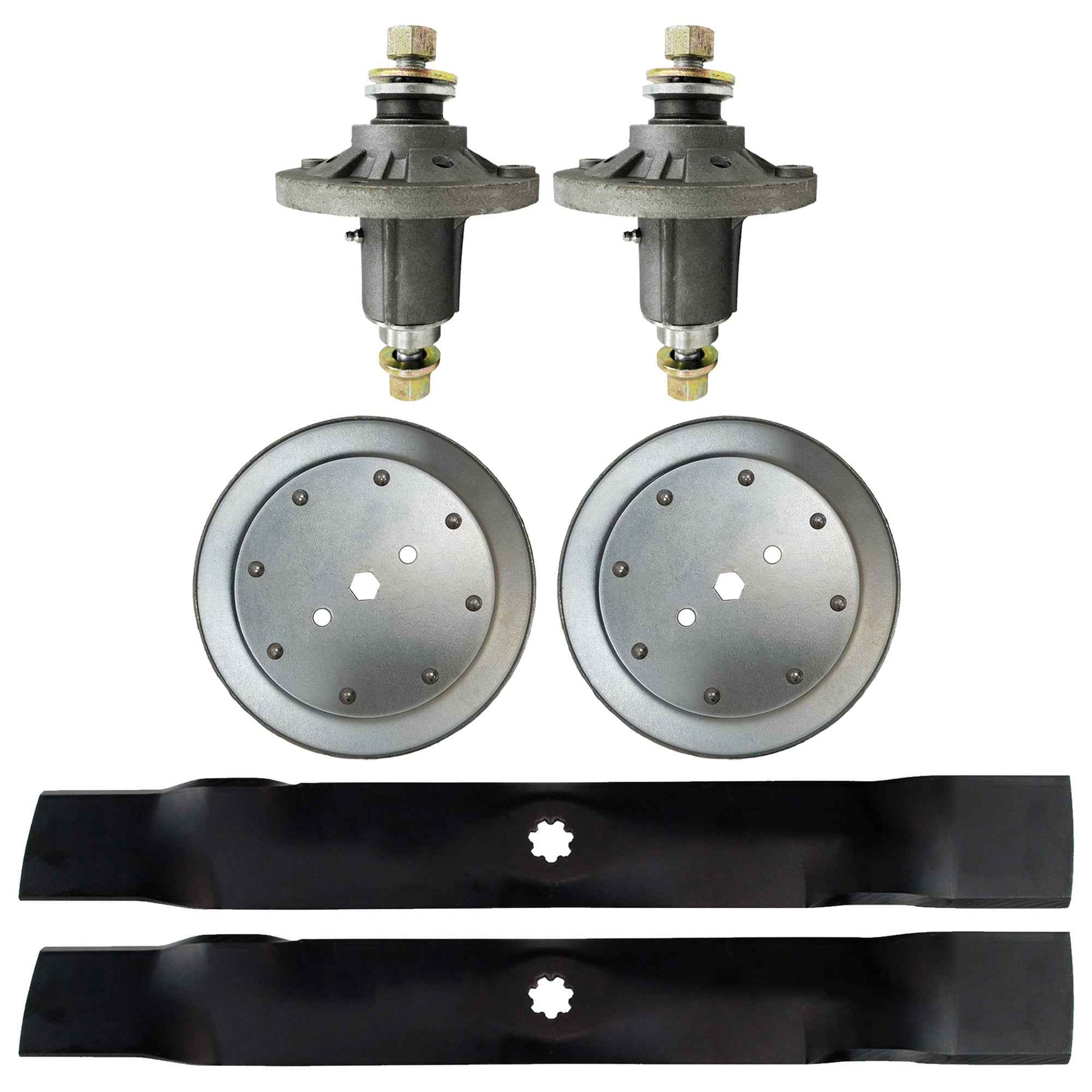 Proven Part 42" Deck Spindle Blade Kit for John Deere 107S L100 L105 L107 L108 L110 L111