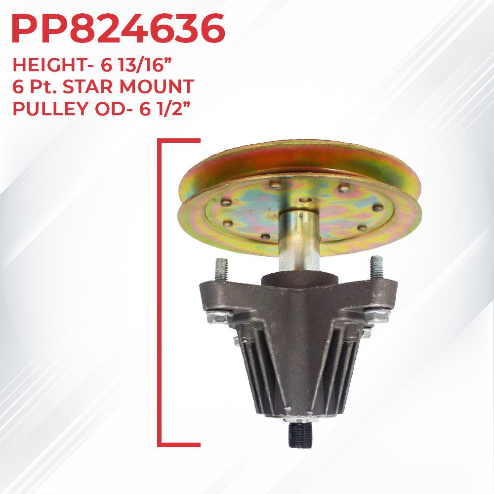 Proven Part 46 Inch Mower Deck Rebuild Kit Spindles Pulleys Blades Belt 756-04129B 754-04219 918-04636 942-04244 956-04129 LTX1045