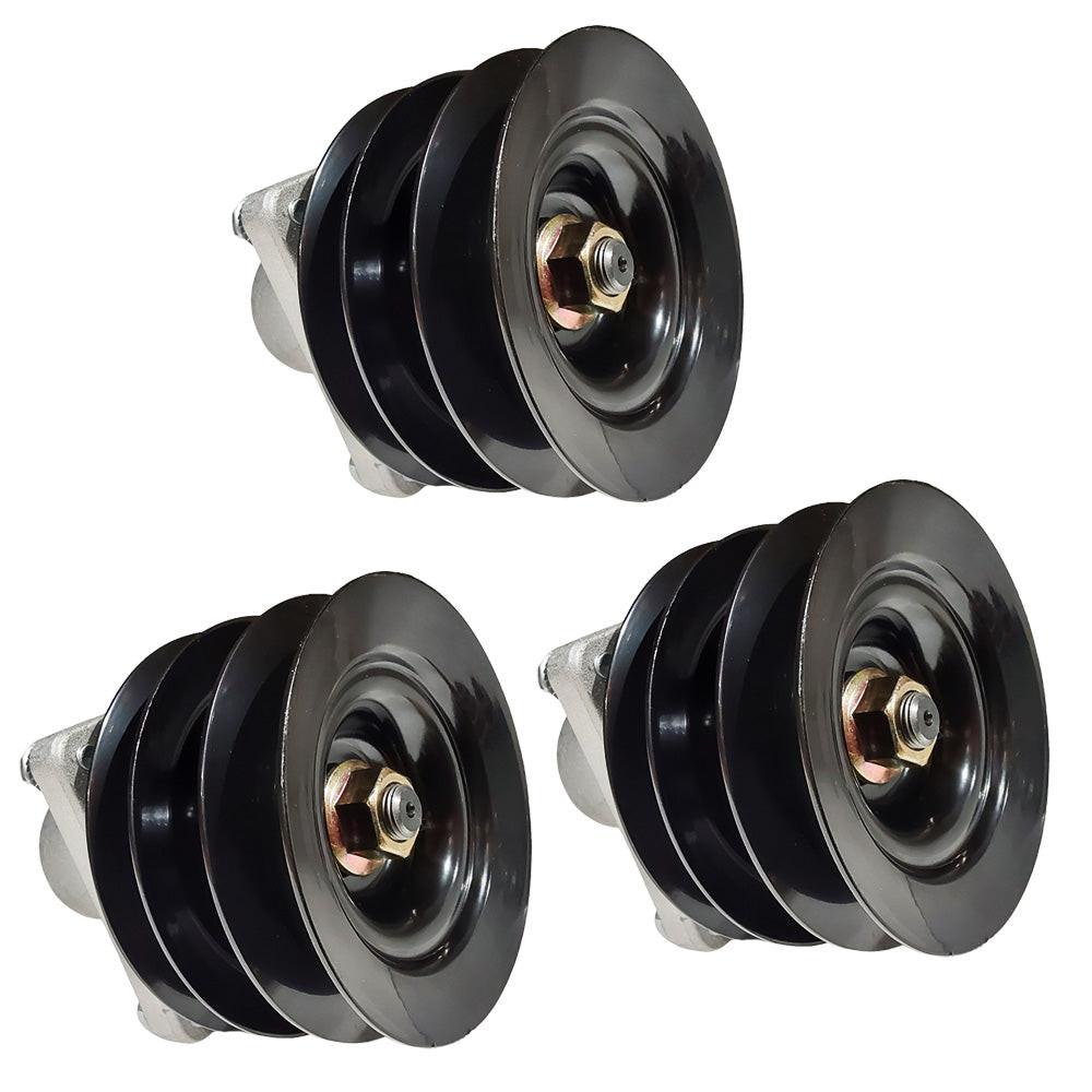 (3) Proven Part Spindle Assembly With Pulley Fits Cub Cadet Fits MTD 918-0241B 918-0431C 8011732