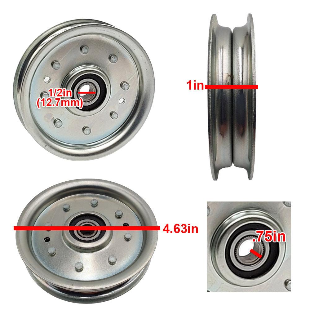 Proven Part Flat Idler Pulley Fits Exmark 1-602501