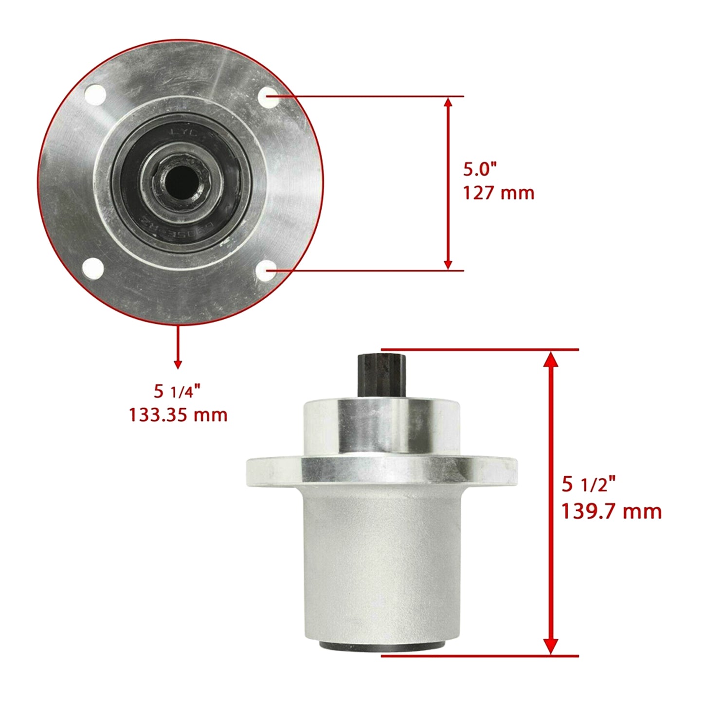 Proven Part Spindle & Blade Kit Fits Hustler 783506P, 781898, Fits FasTrak, Mini Z, Super Mini Z