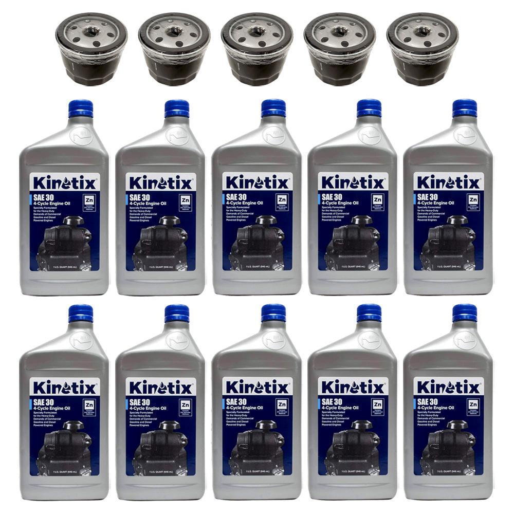 Proven Part 5 Oil Filters 10 Quarts 30W Oil Fits Kohler 12-050-01-S