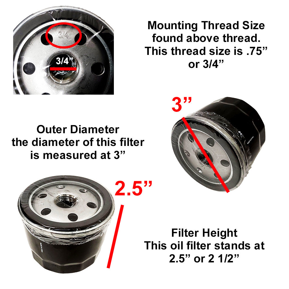 Proven Part Oil Filter For Kohler 12 .050" 01 S