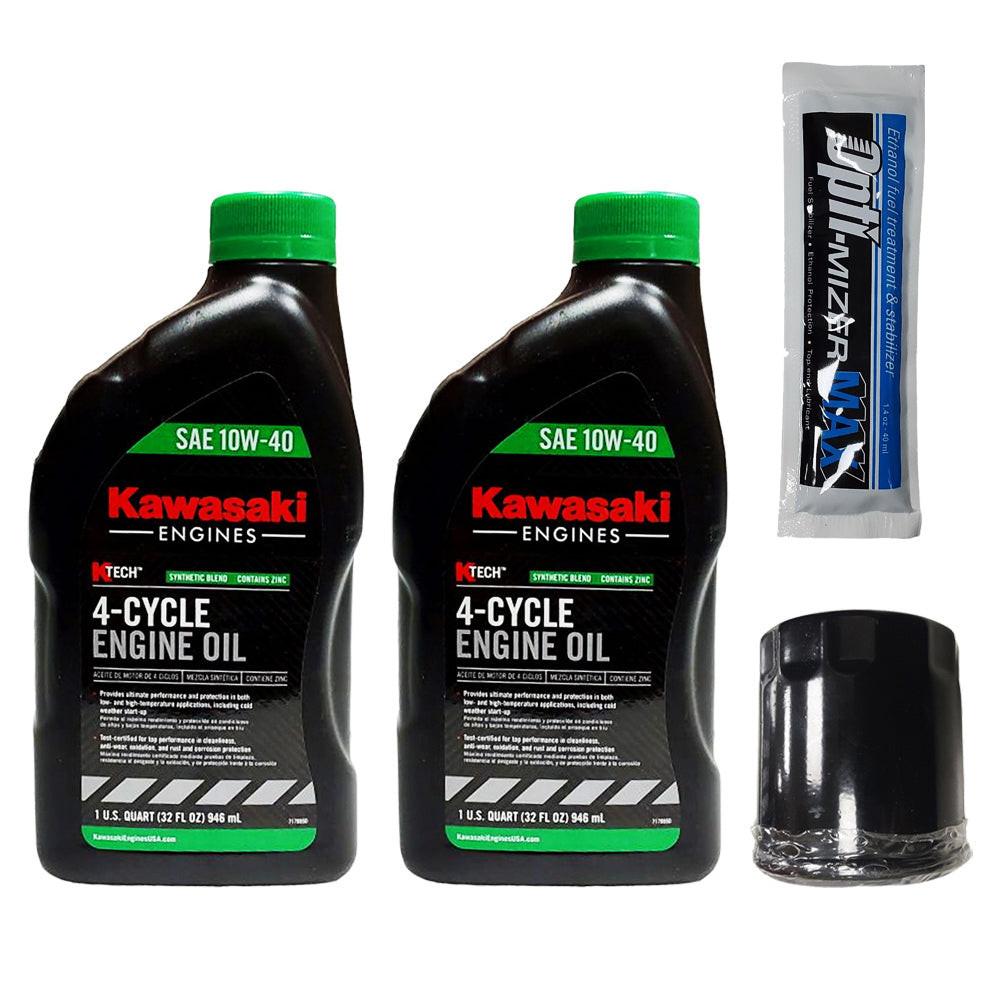 Proven Part Oil Filter Fuel Treatment 2 Quarts 10W40 Oil Fits Kawasaki 103887901