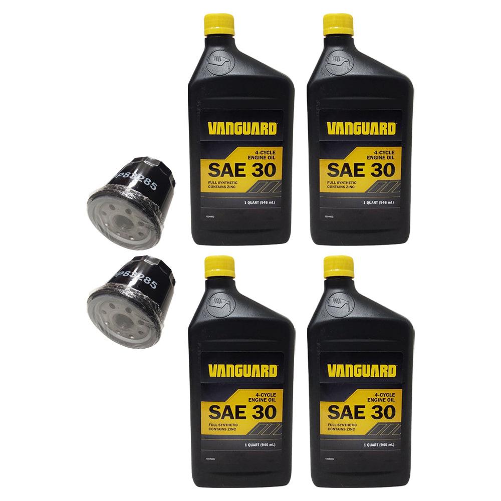 Proven Part 2 Oil Filters 4 Quarts 30W Oil Fits Briggs 692513