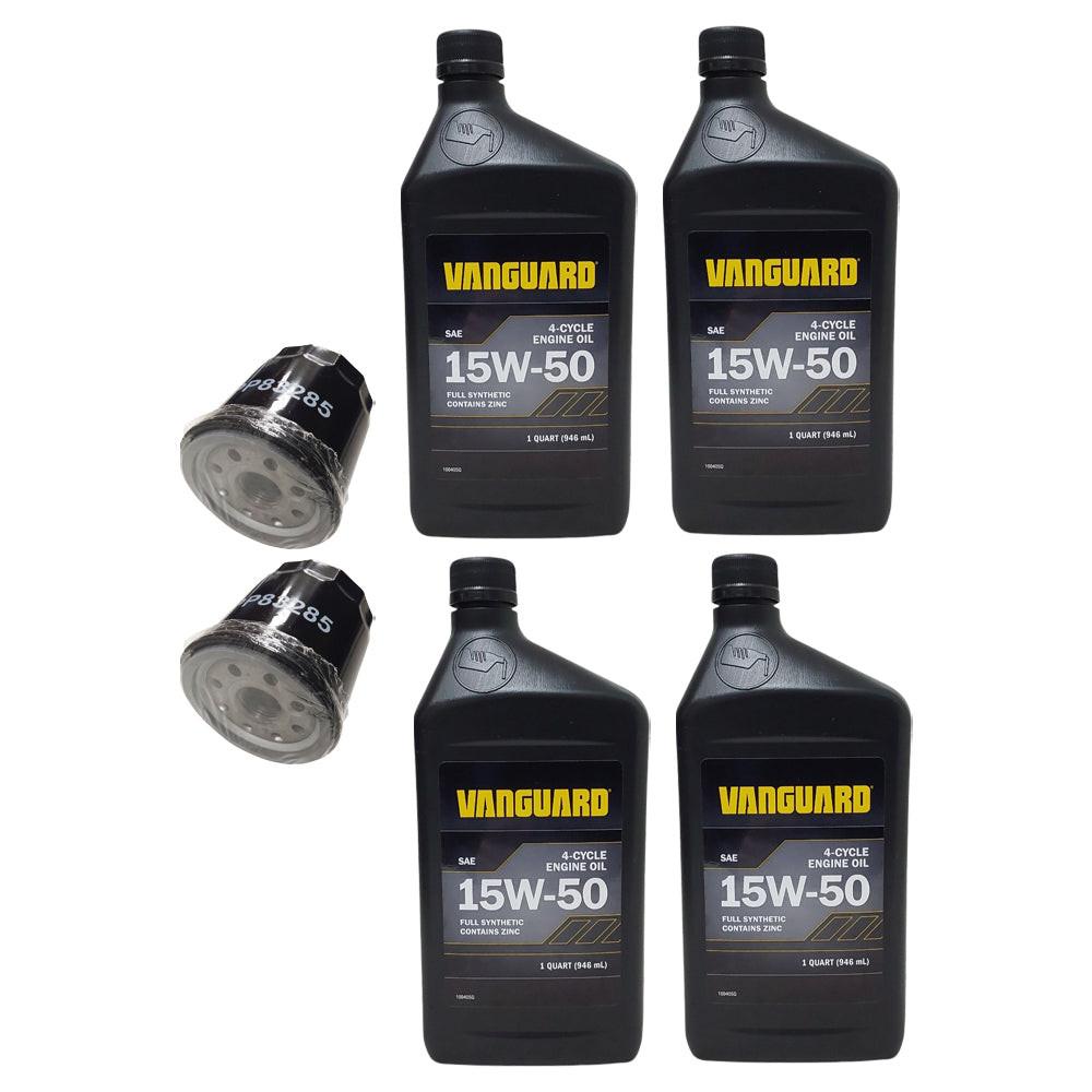 Proven Part 2 Oil Filters 4 Quarts 15W50 Oil Fits Briggs 692513