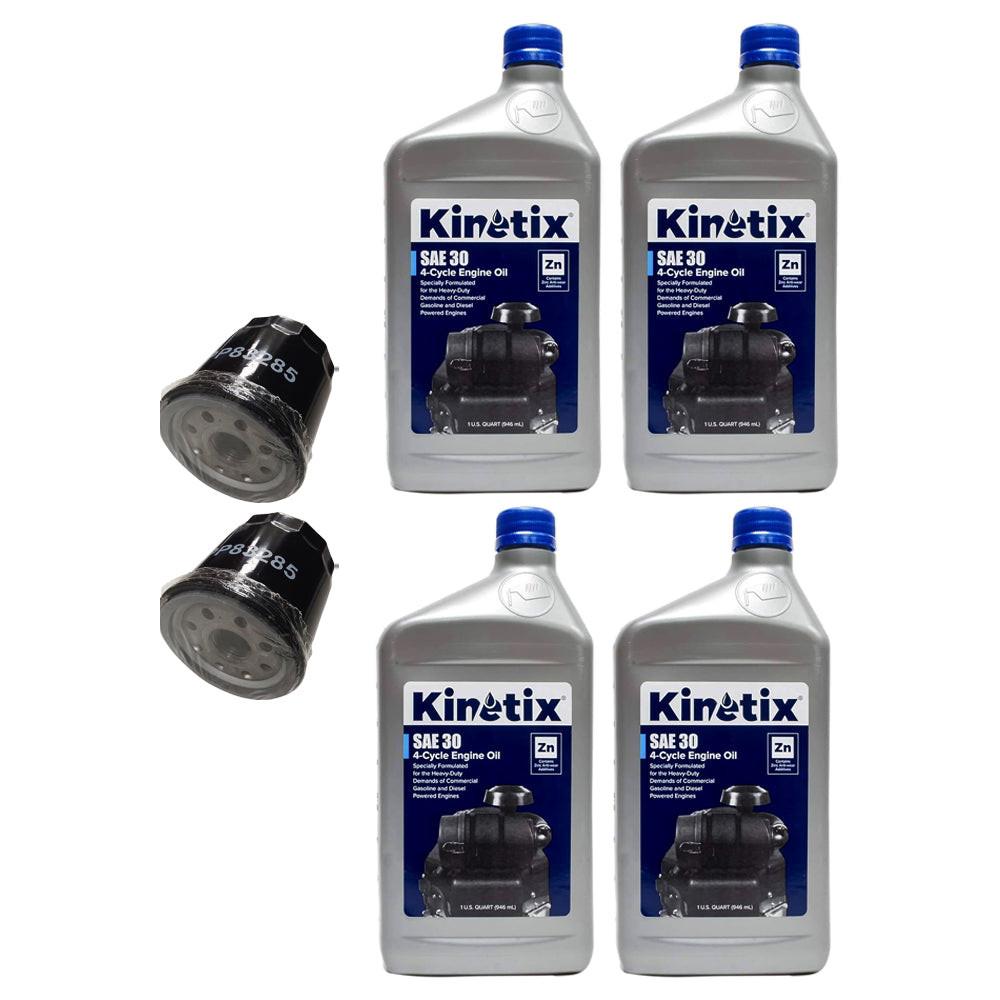 Proven Part 2 Oil Filters 4 Quarts 30W Oil Fits Briggs 692513, Fits Kawasaki 103887901