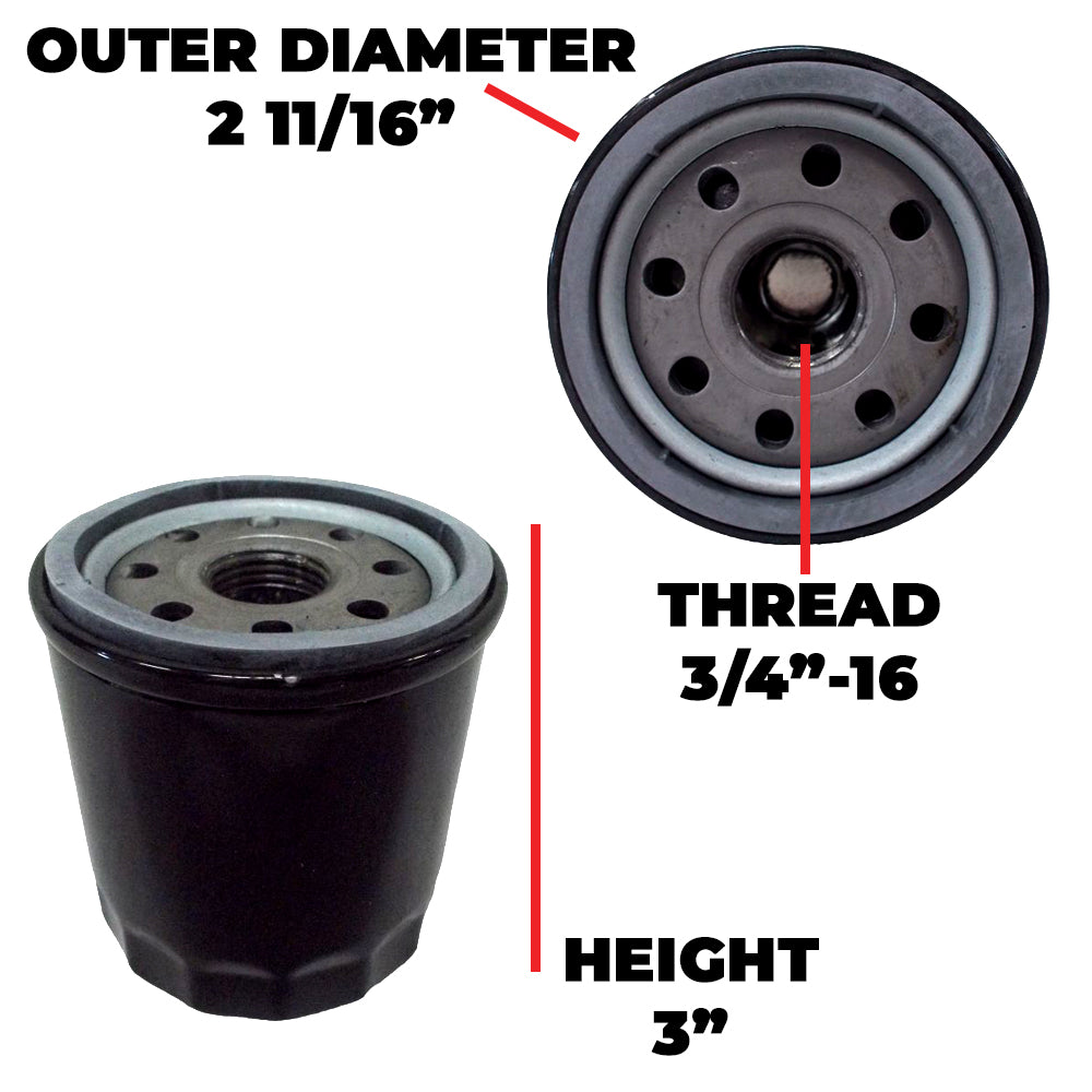 Proven Part 3 Oil Filters Fit 21535800 21380000 692513 820314