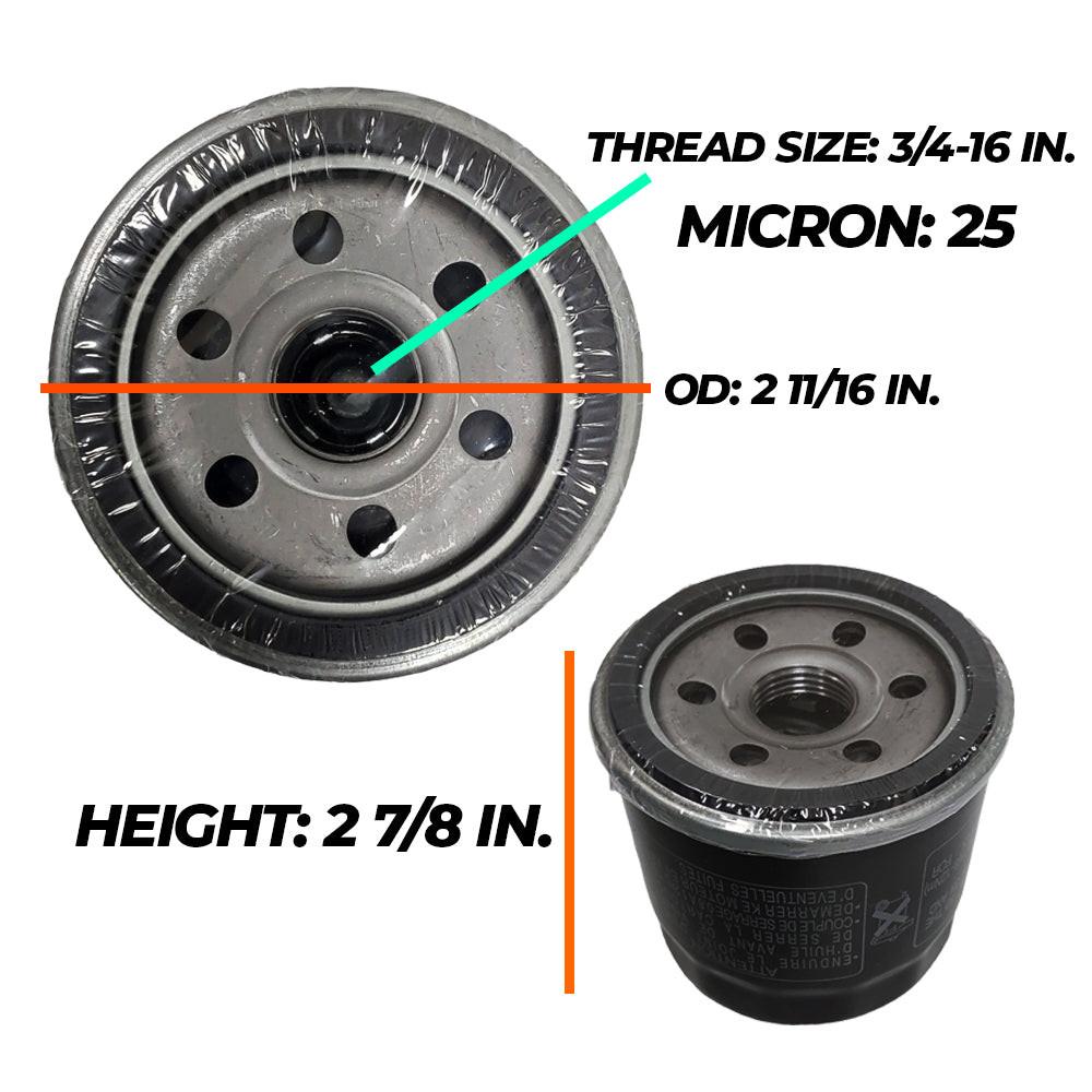 Proven Part 12 Pack Oil Filters Fits Toro 120-4276, 136-7848, 127-9222