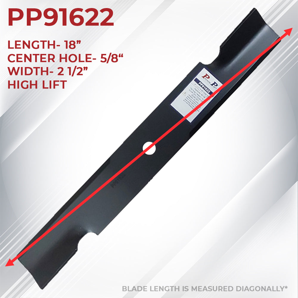 Proven Part 2- Pack High Lift Mower Blade Fits 103-6582-S