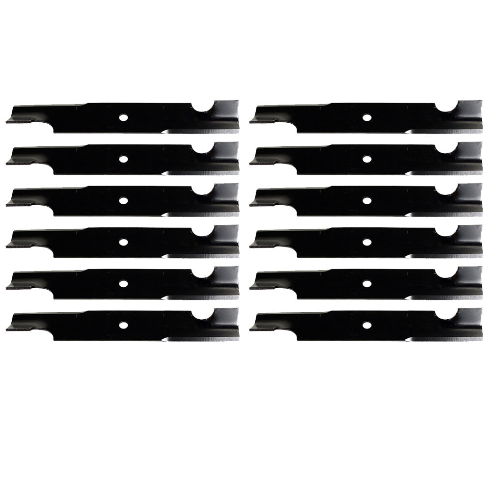 Paquete de 12 cuchillas para cortacésped de alta elevación para Exmark 103-6402-S