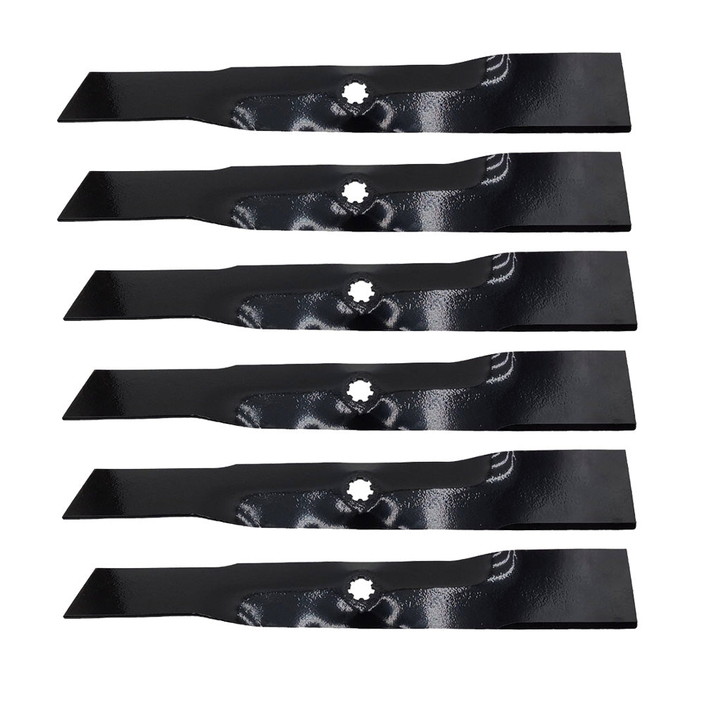 6 cuchillas de cubierta de 54 pulgadas para Craftsman para John Deere GX21380 GY20679 GY20684 GY20686