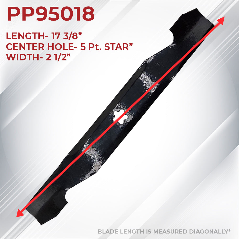Proven Part Mower Blade 17 3/8" 5Pt Star Fits AYP 532137380 137380 156468