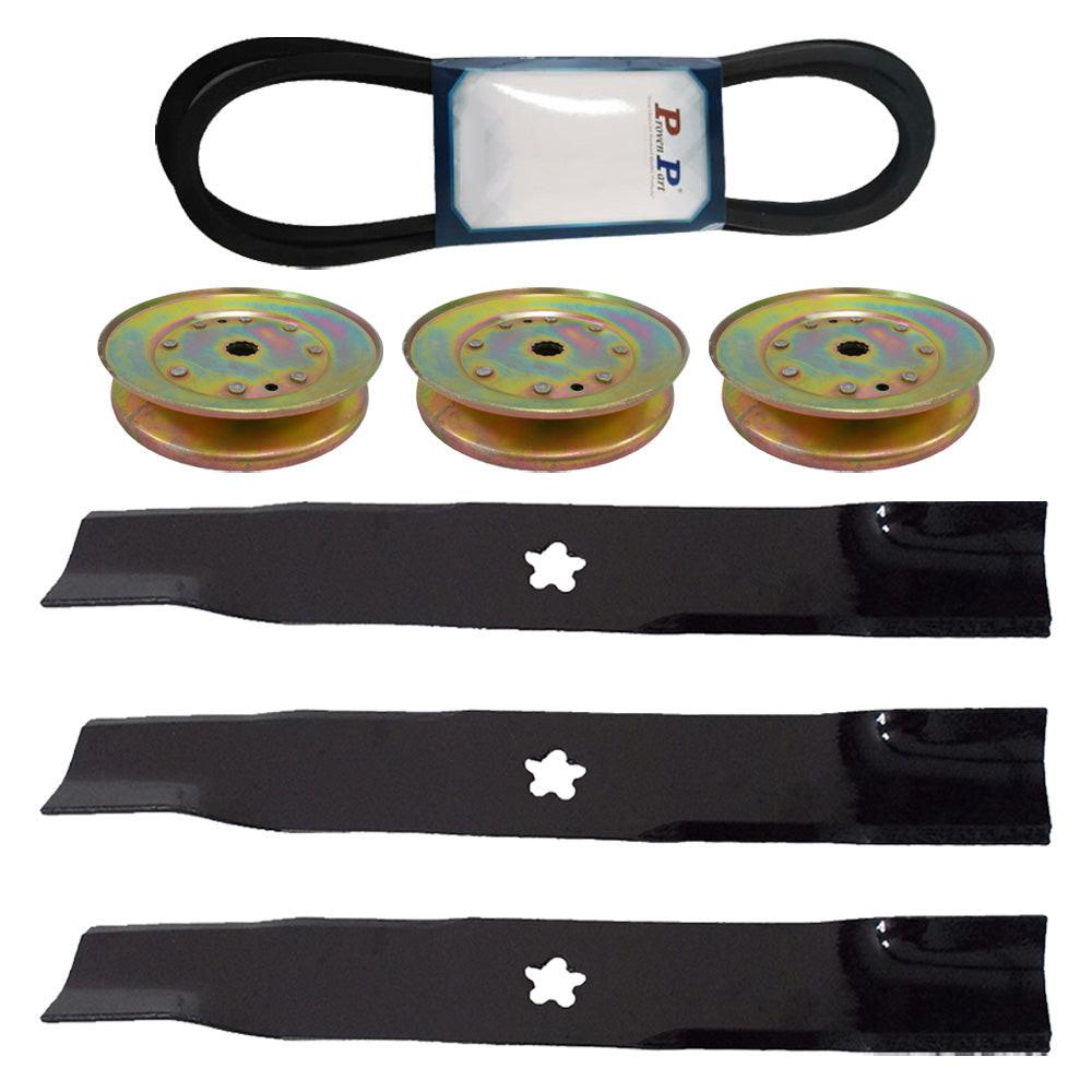 Proven Part 48" Kit For Craftsman Pulleys Blades 180054 153532 197242 265220 593773401