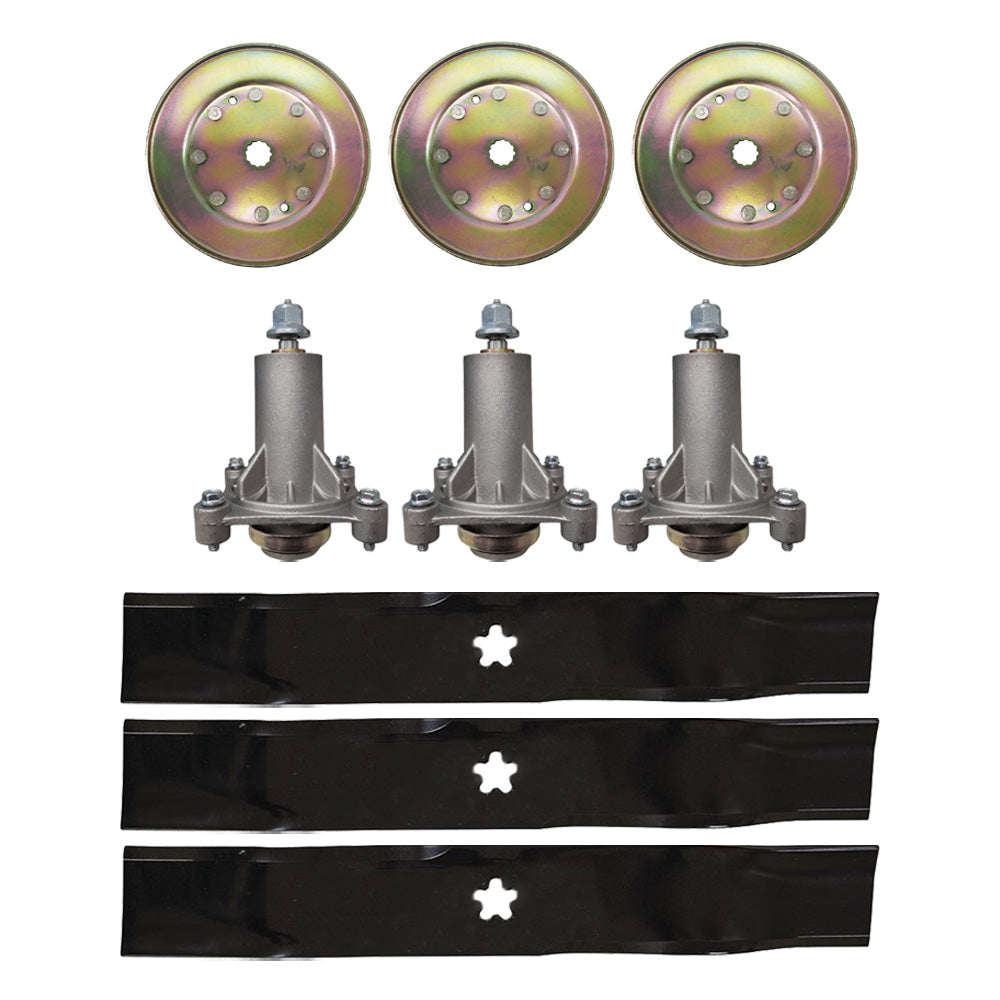 Proven Part 48" Blade Spindle Kit For Craftsman Pulleys Blades 180054 192870 153532