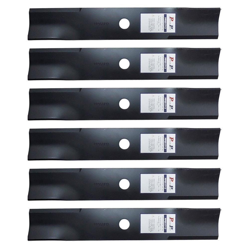 6x Proven Part Hi-Lift Blade 14.5 Fits Simplicity 36In Zero-Turn Mower: Courier (19 Gross HP B&S, 23 Gross HP B&S), SZT105 (7200 Series B&S)