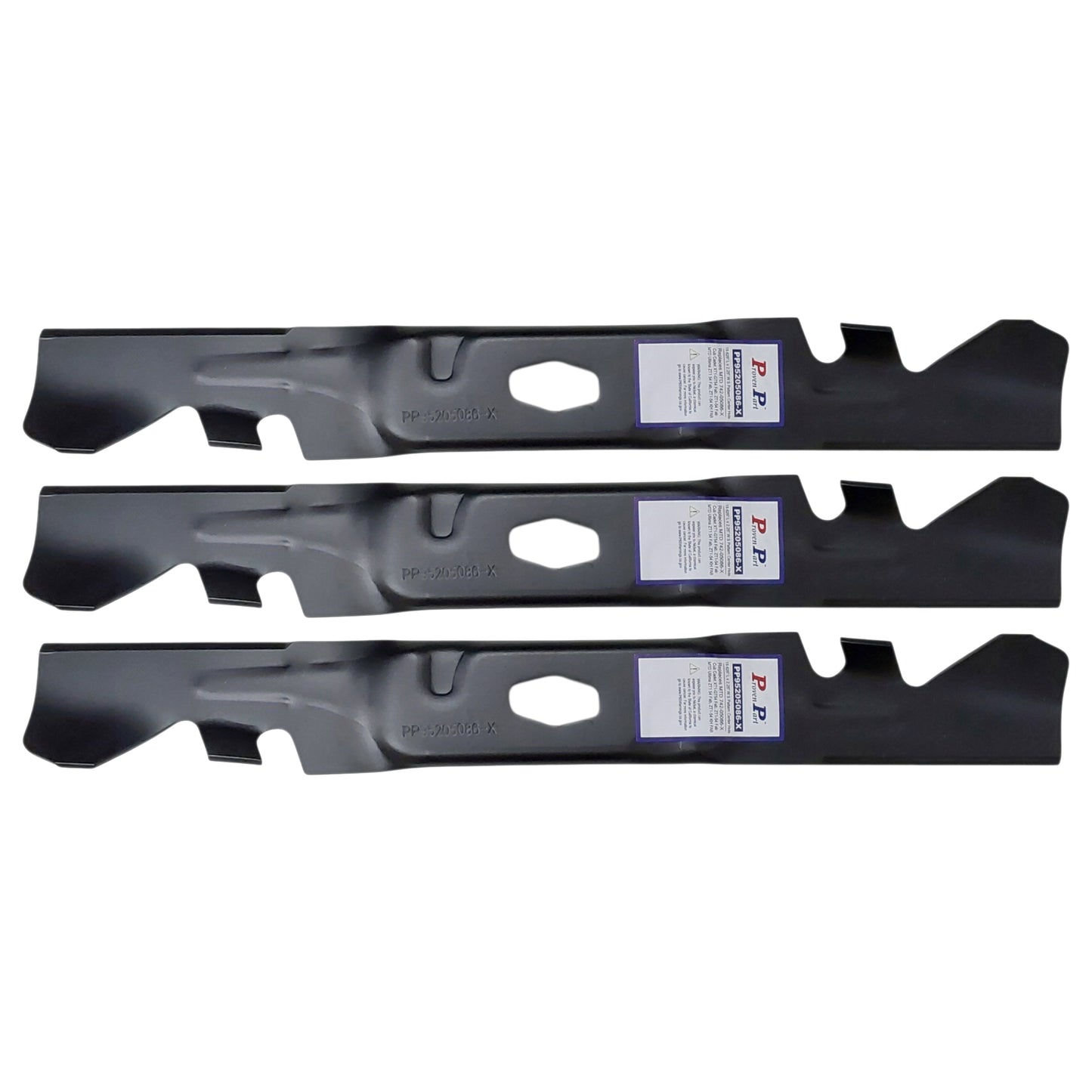 Proven Part 3-Pack Mulching Blades For Cub Cadet 54" XT1-GT54, 742-05530-X, 742-05086-X