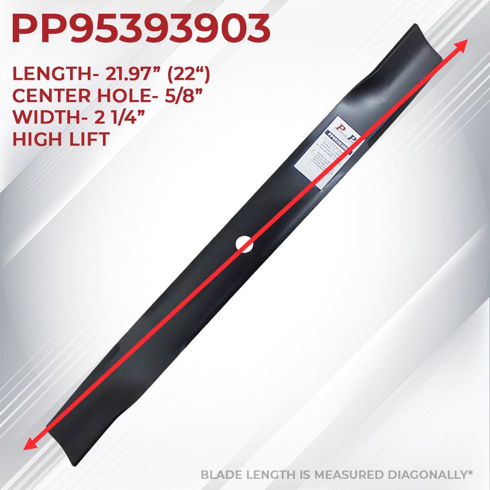 Proven Part Hi-Lift Blade 21.97 Fits  Toro 42In Deck Toro TimeCutter Zero-Turn Mowers (2007 & Newer): Z4200, Z4220, Z4235, SS4216, SS4200, SS4235, SS4260, MX4260, 74720, 74721, 74722, 74723