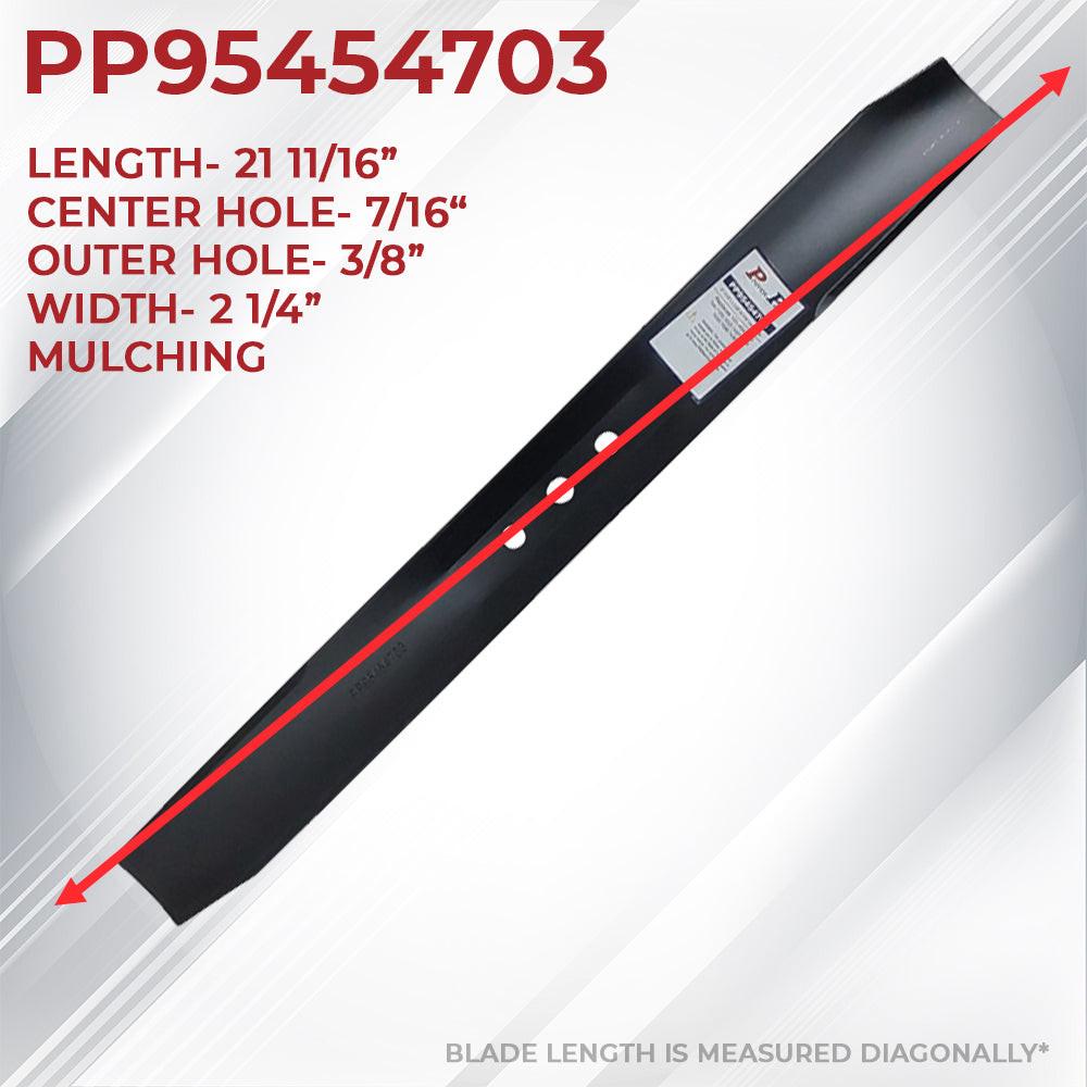 Proven Part 4x Mulching Blade For Toro 22In Recycler Walk-Behind Mowers (2002 & Newer, with steel decks): 20332, 20333, 20334, 20337, 20337HD, 20339, 20340, 20353, 20355, 20357, 20370, 20371, 20372, 20373, 20012, 20047, 065,  20067, 20068, 20069