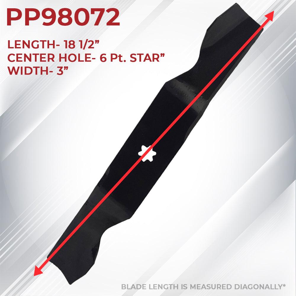 Kit de reconstrucción de piezas probadas para cubierta Cub Cadet de 54 pulgadas compatible con cuchillas de husillos Troy-Bilt Mtd 918-0671 942-0677 742-04053B 918-04608A