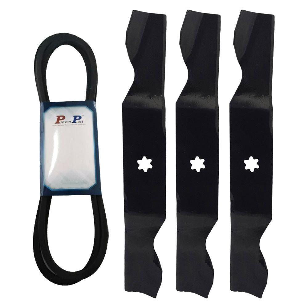 Proven Part Blades and Belt Kit Fits MTD 942-0677B, 954-04329A