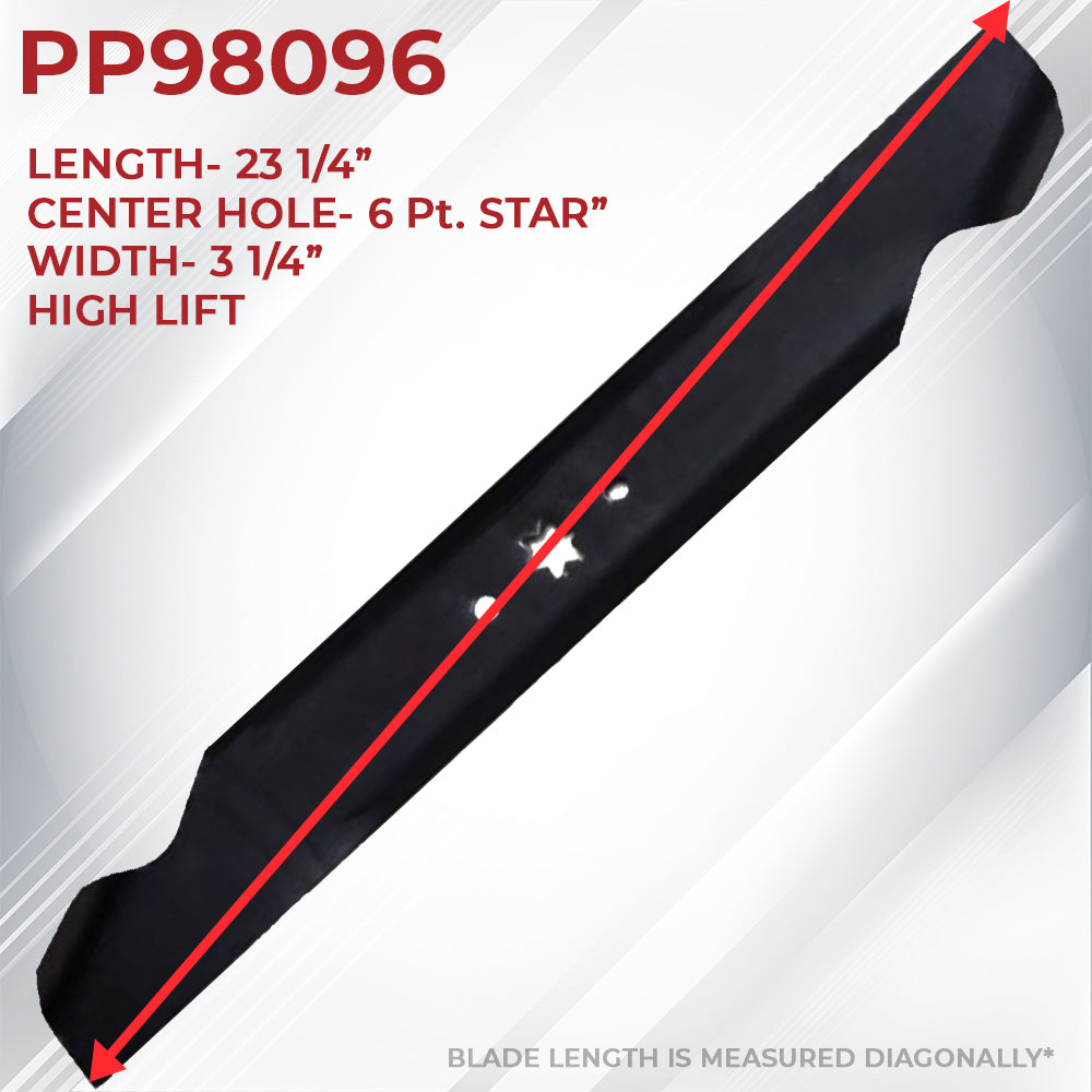 Proven Part High Lift Mower Blade Fits Cub Cadet 942-04244A