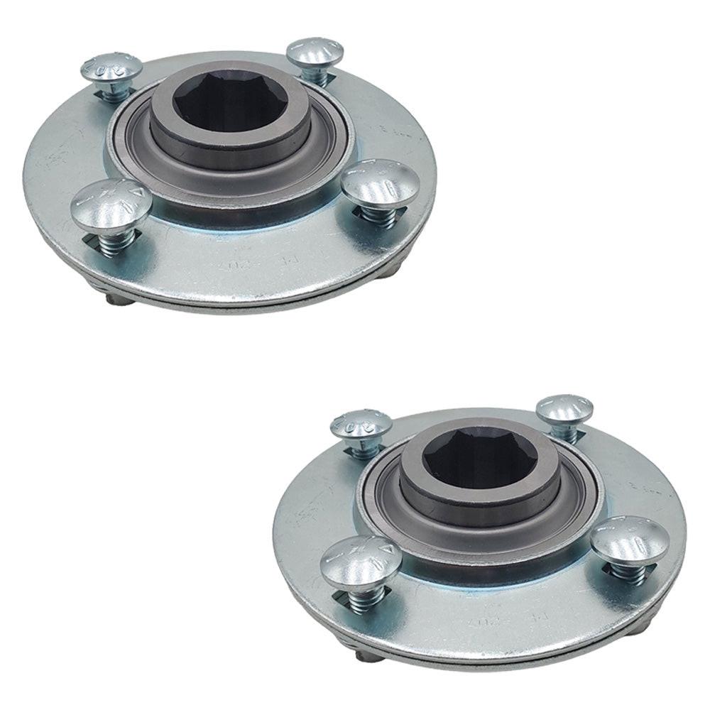 Proven Part (3) AE50-090 Hex Bearings With (6) AE50-094 72mm 4 Hole Flanges