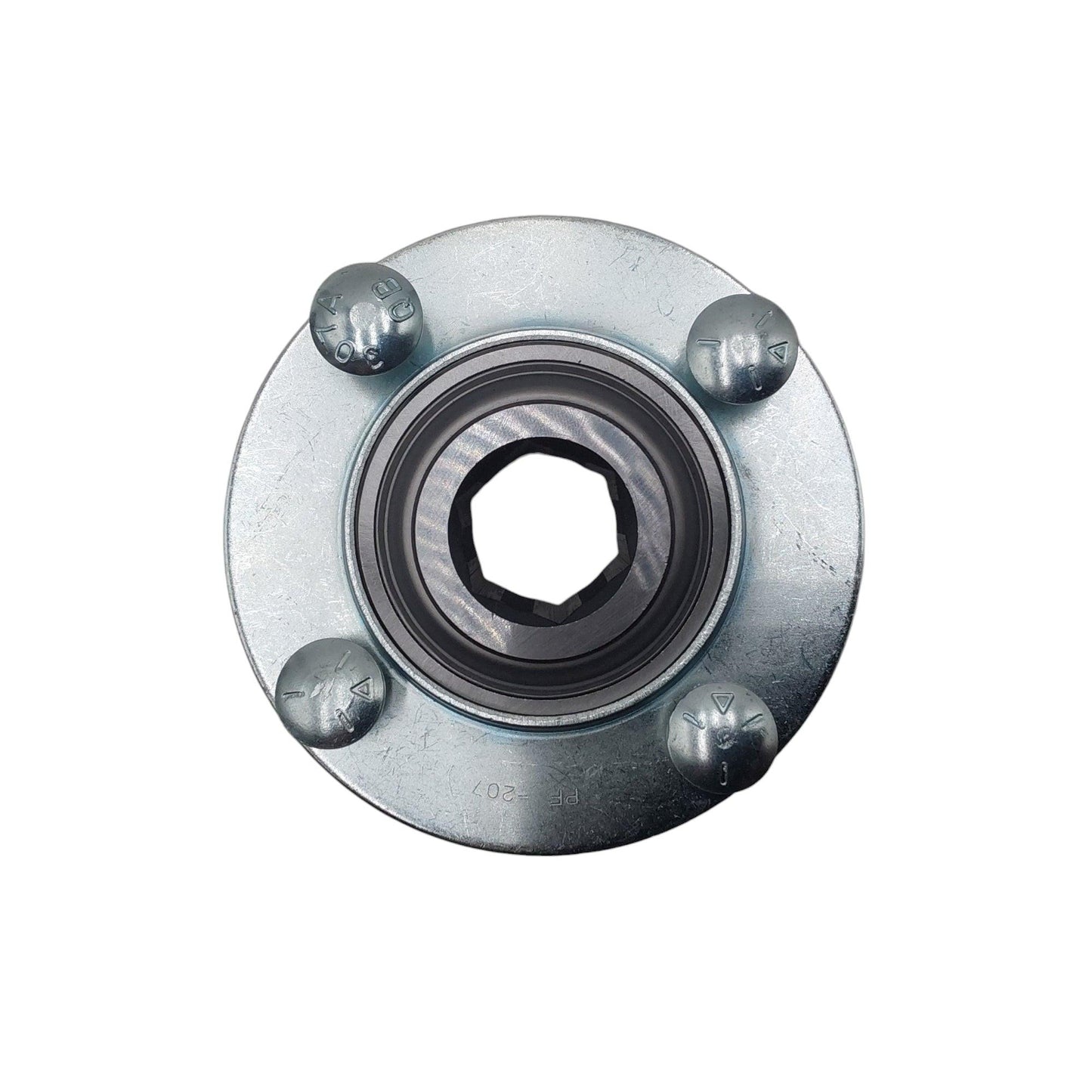 Pieza probada (2) rodamientos hexagonales Ae50-090 con (4) bridas Ae50-094 de 72 mm con 4 orificios