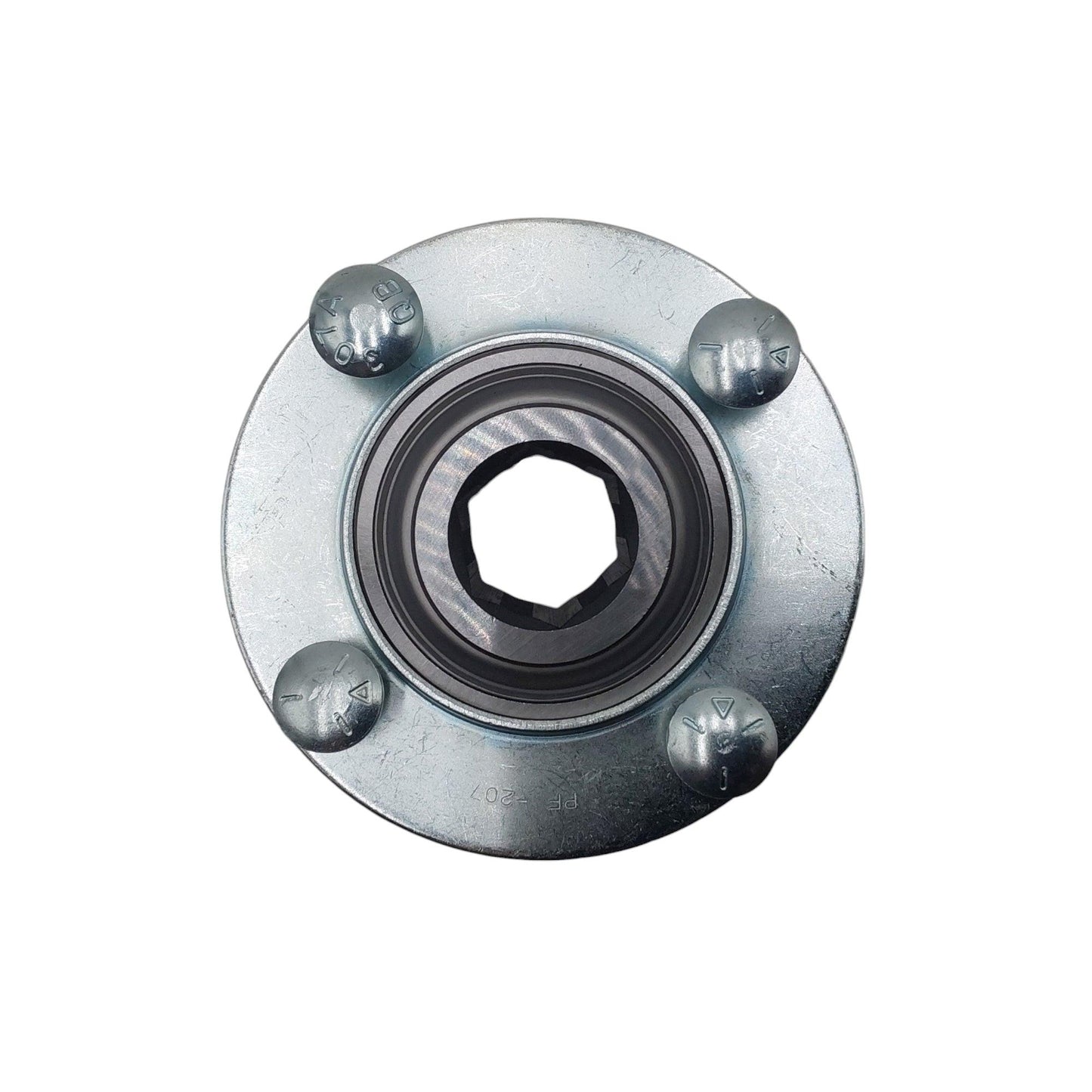 Pieza probada (2) rodamientos hexagonales Ae50-090 con (4) bridas Ae50-094 de 72 mm con 4 orificios