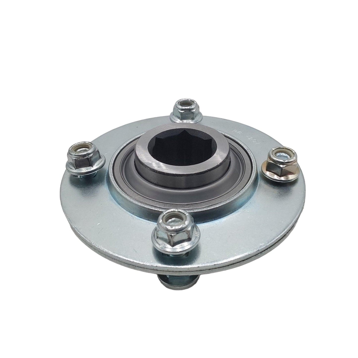 Pieza probada (2) rodamientos hexagonales Ae50-090 con (4) bridas Ae50-094 de 72 mm con 4 orificios