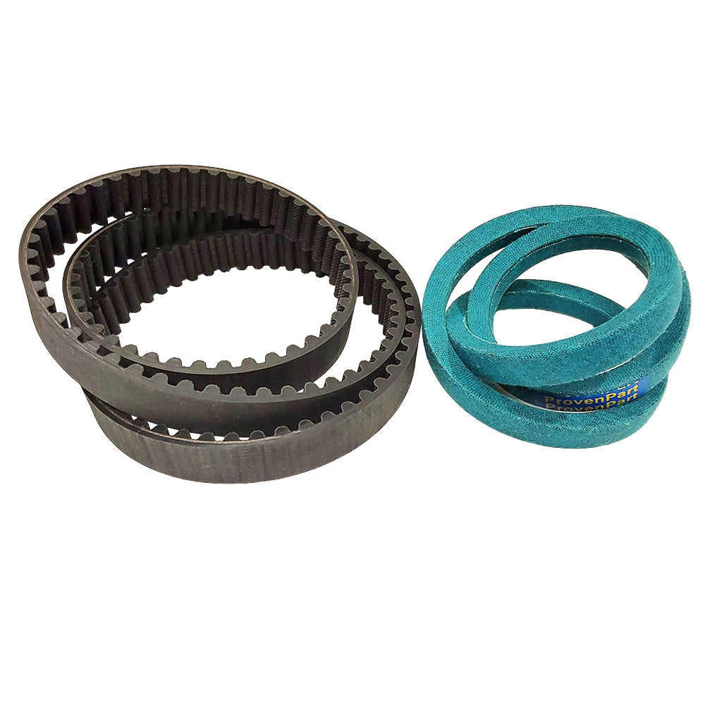 Proven Part Drive Belt 121-5765 and Timing Belt 120-3335 For Toro and Exmark Mowers