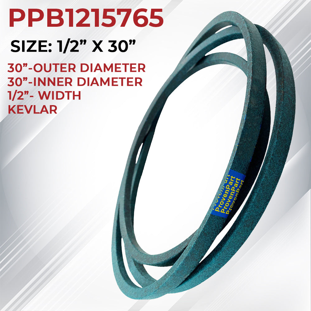Proven Part Drive Belt 121-5765 and Timing Belt 120-3335 For Toro and Exmark Mowers