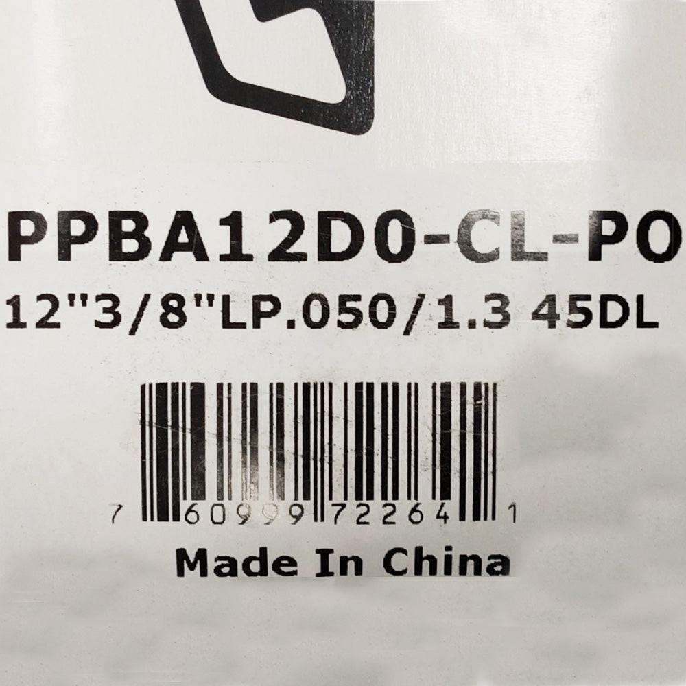 Carlton 12" Chainsaw Bar & Chain Combo - 3/8 LP .050 45 DL - A041 Mount - Semi Chisel