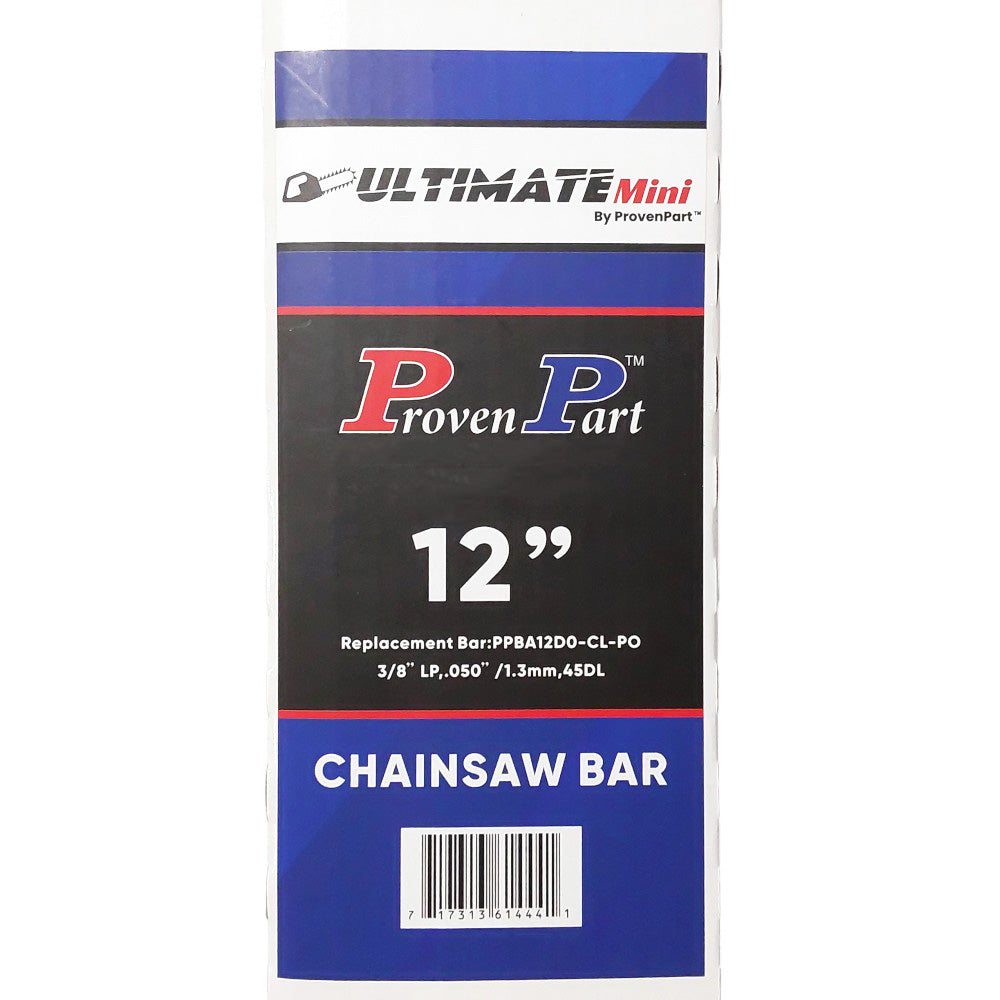 Proven Part 12" Chainsaw Bar 3/8" LP .050" 45DL CL A041 Mount