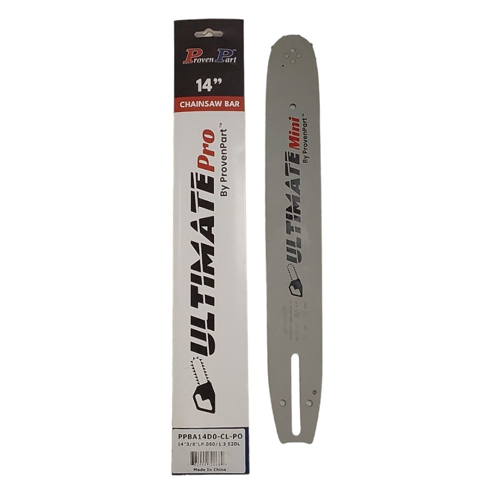 Proven Part 14" Chainsaw Bar And 4 Pack Semi Chisel Chain 3/8" LP .050 52DL For Husqvarna Fits 599583952