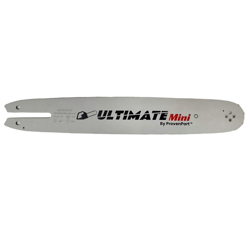 Proven Part 14" Chainsaw Bar And 4 Semi Chisel Chain Combo 3/8" LP 043 50DL Fits Stihl MS190, MS191T, MS192T