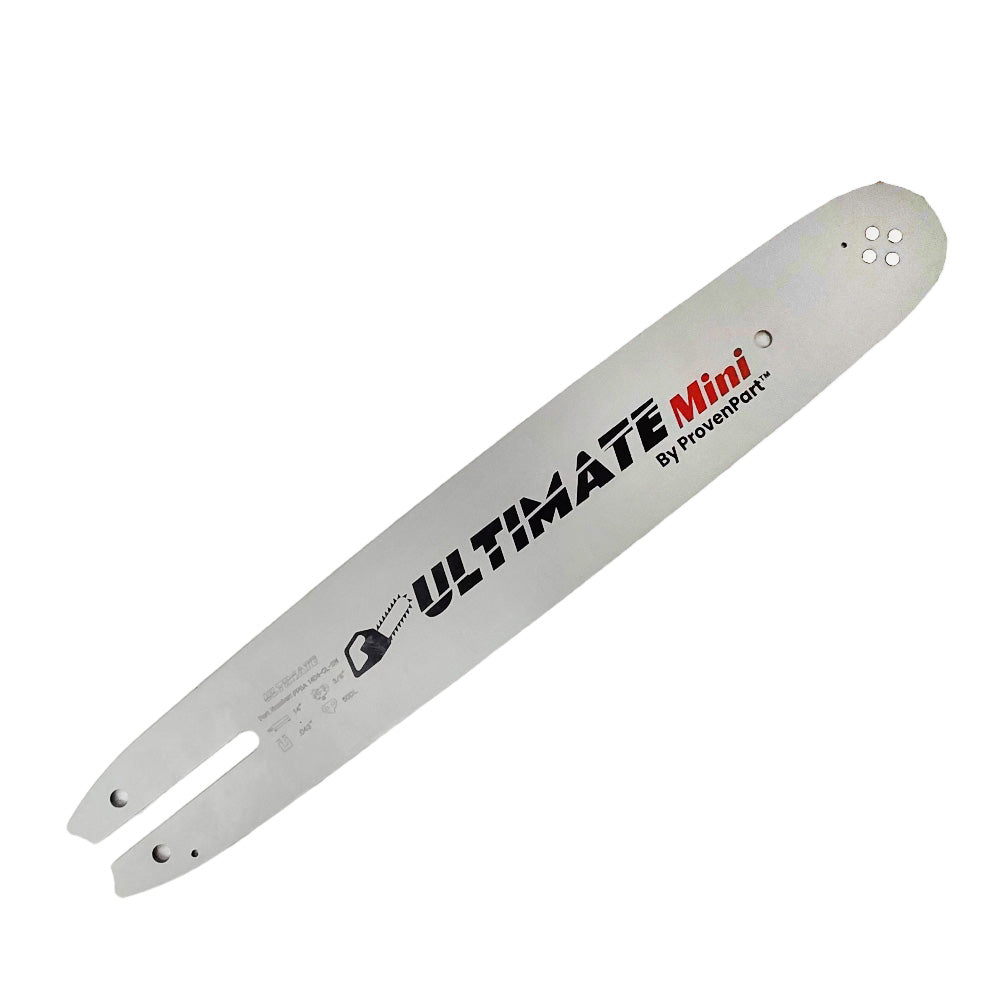 Proven Part 14" Chainsaw Bar And 4 Semi Chisel Chain Combo 3/8" LP 043 50DL Fits Stihl MS190, MS191T, MS192T