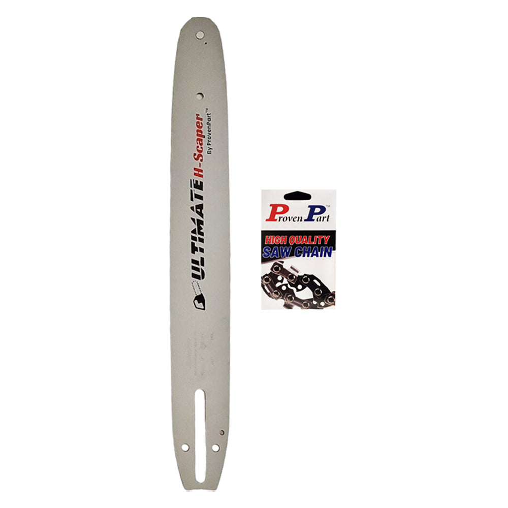 Proven Part 14" Chainsaw Bar & Chain Combo 3/8" LP .043" 52DL Fits Echo CS-2511T, CS-280E, 90PX52CQ, Fits 144MLEA041
