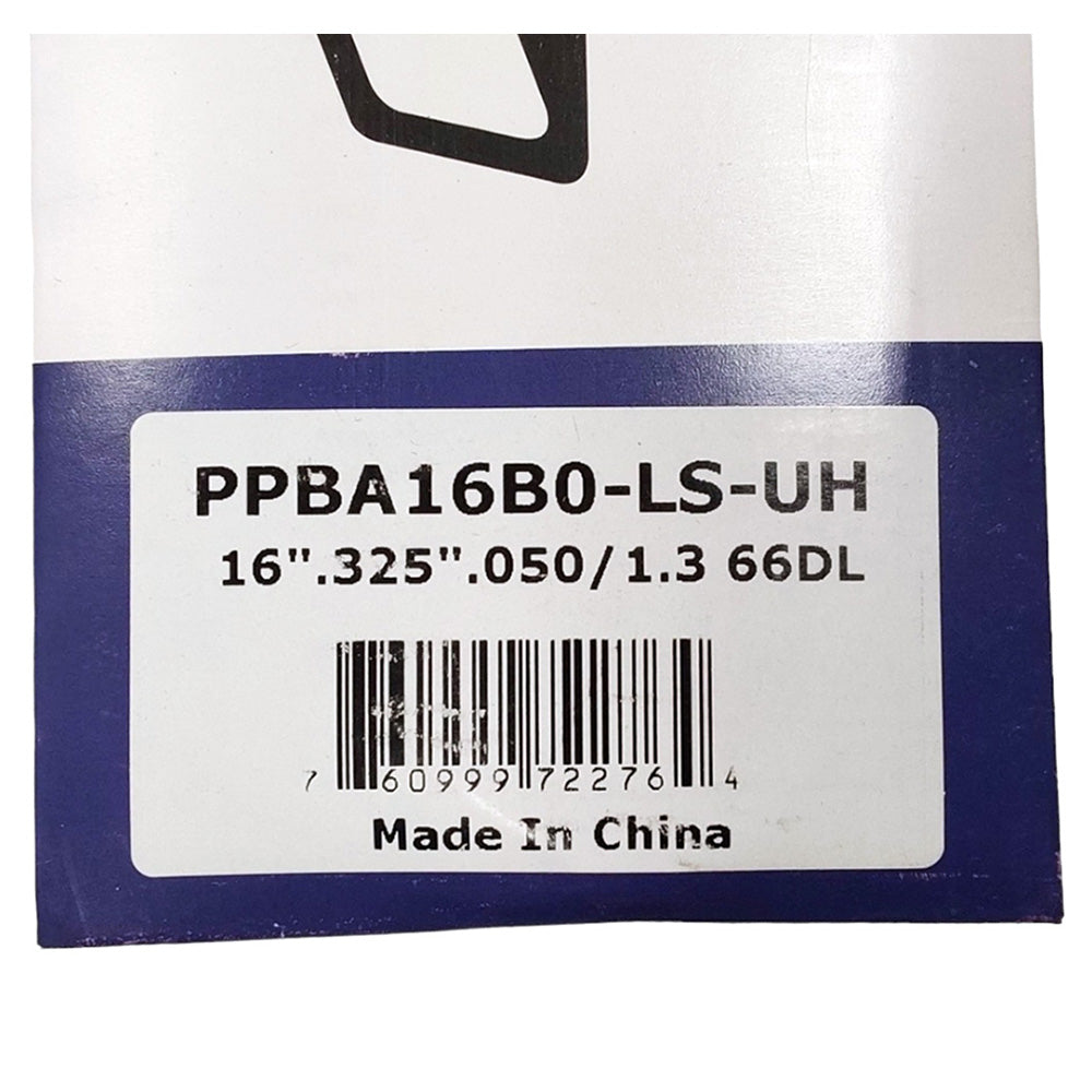 Barra guía de 16" de pieza probada .050 66Dl .325" compatible con Echo 16F0Ld3366C Ls Uh K095