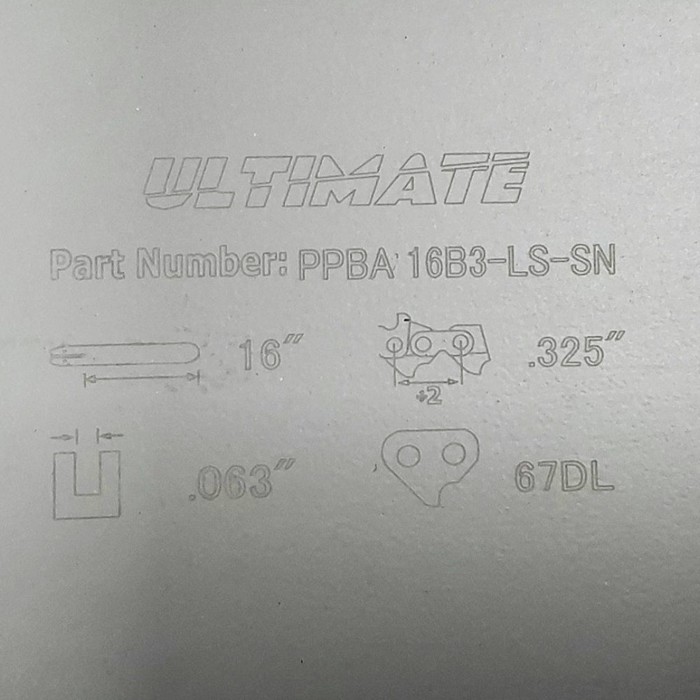Proven Part 16" Chainsaw Bar & Semi Chisel Chain .325" .063" 67DL D025 Fits Stihl 3003 008 6813, 3689 005 0067