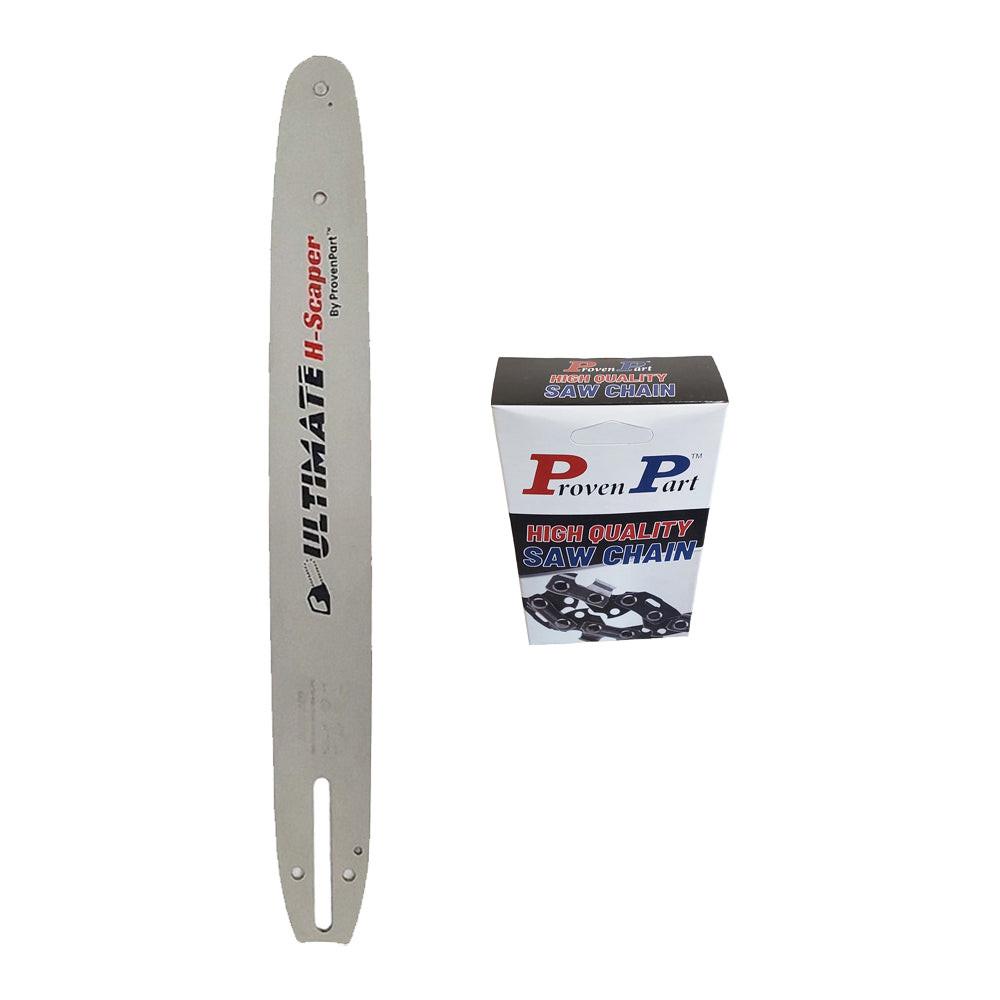 Proven Part 16" Guide Bar With Chain For Makita E-00094 3/8” LP .043” HL PO A041 DWZCSB16