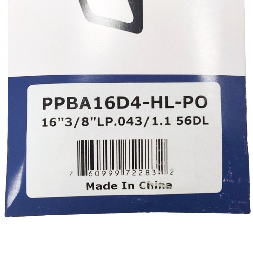 Proven Part 16" Guide Bar For Makita 3/8” LP .043” E-00094 HL PO A041 DWZCSB16