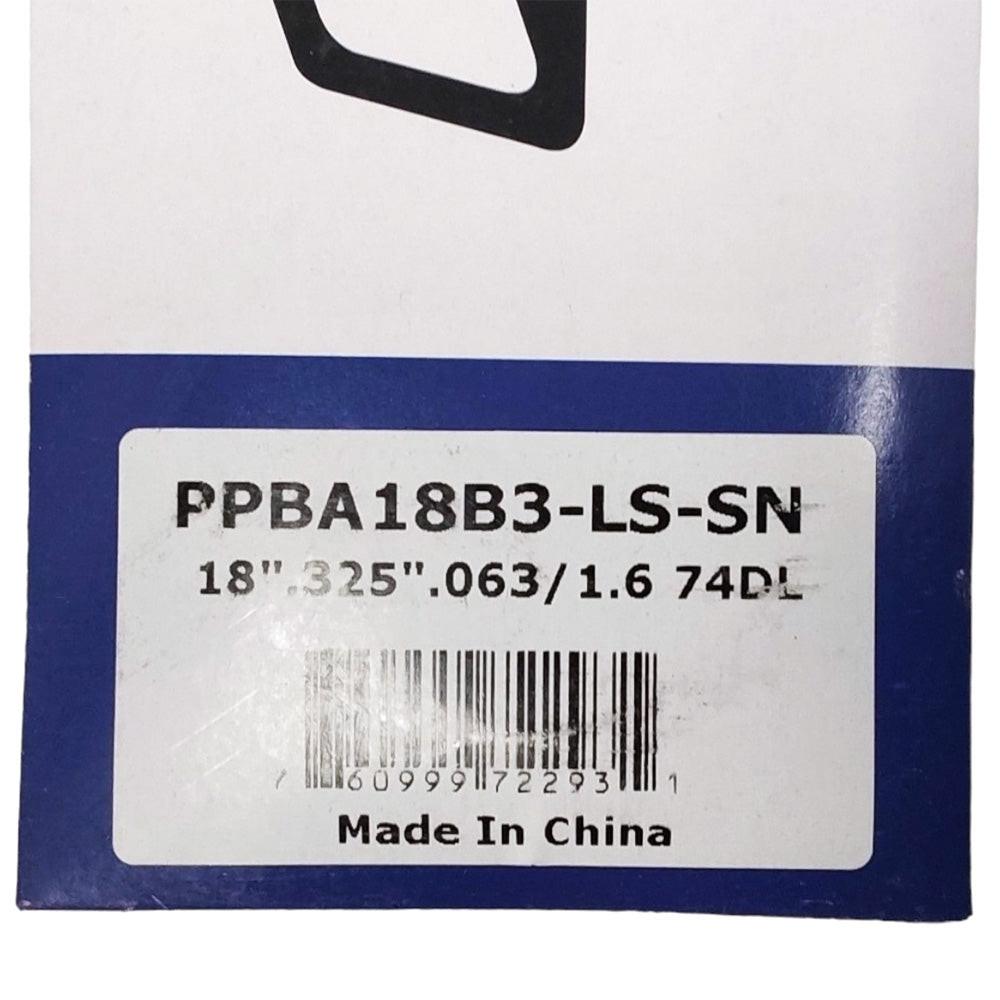 Barra guía de 18" de pieza probada para Stihl .325" .063" 74Dl 3003-008-6817